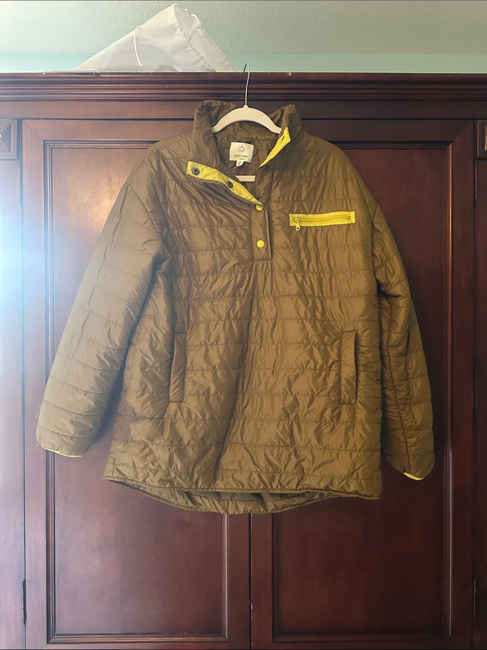 OFFLINE by Aerie Quilted Popover Puffer Jacket